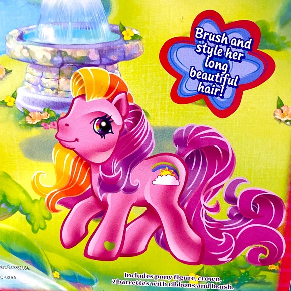 MY LITTLE PONY G3 VTG 2003 RAINBOW FLASH & BABY ROMPERONI SUPER-LONG HAIR PONIES - Picture 9 of 12
